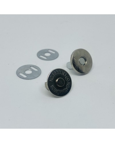 5 Boutons magnétiques ronds à clipser 18mm