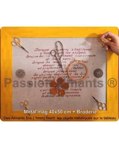 40x50cm - 5 feuilles de fer adhésives extra fines