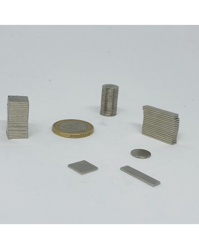 20 aimants 10 x 10 x 1mm